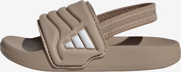 ADIDAS SPORTSWEAR - Sapatos abertos 'Adilette 2.0' em castanho: frente