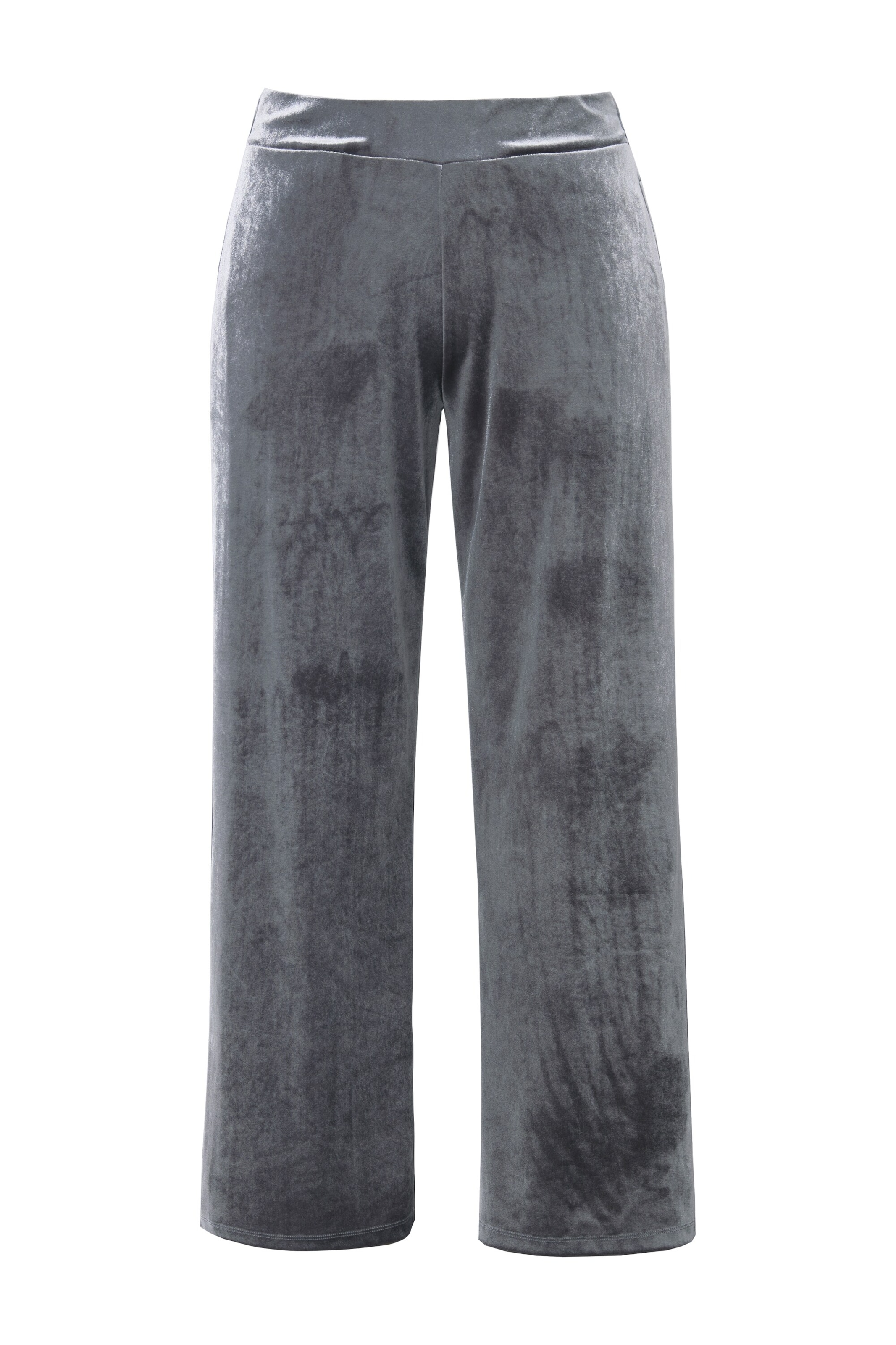 MIAMODA Loose fit Trousers in Grey: front