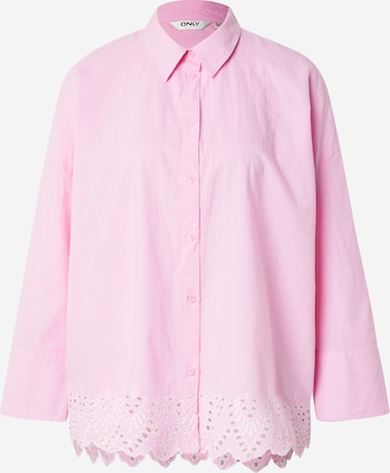 Camicia da donna 'ONLGRACES TULUM' di ONLY in rosa: frontale