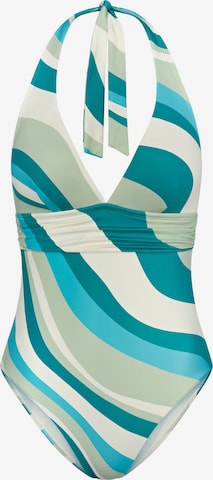 TRIUMPH Swimsuit ' Summer Mix & Match Plunge ' in Blue: front