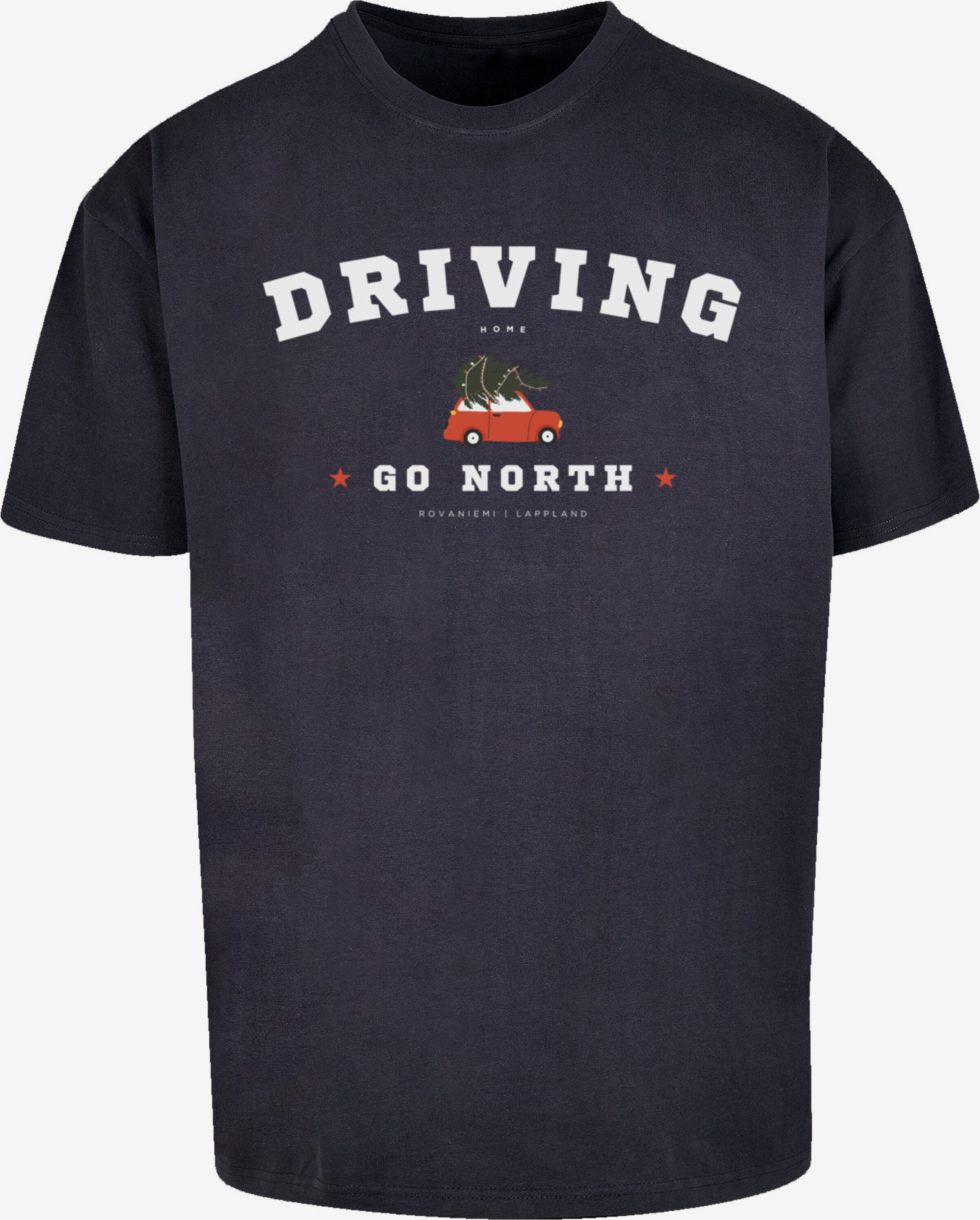 F4NT4STIC Shirt \'Driving Home Christmas\' in Blau | ABOUT YOU