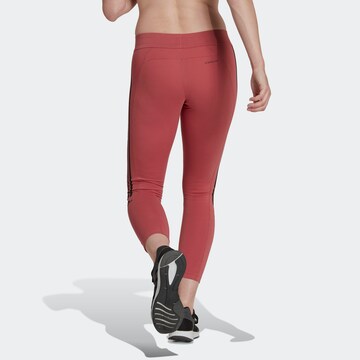 ADIDAS SPORTSWEAR - Skinny Calças de desporto 'Aeroready Designed To Move -Touch' em vermelho