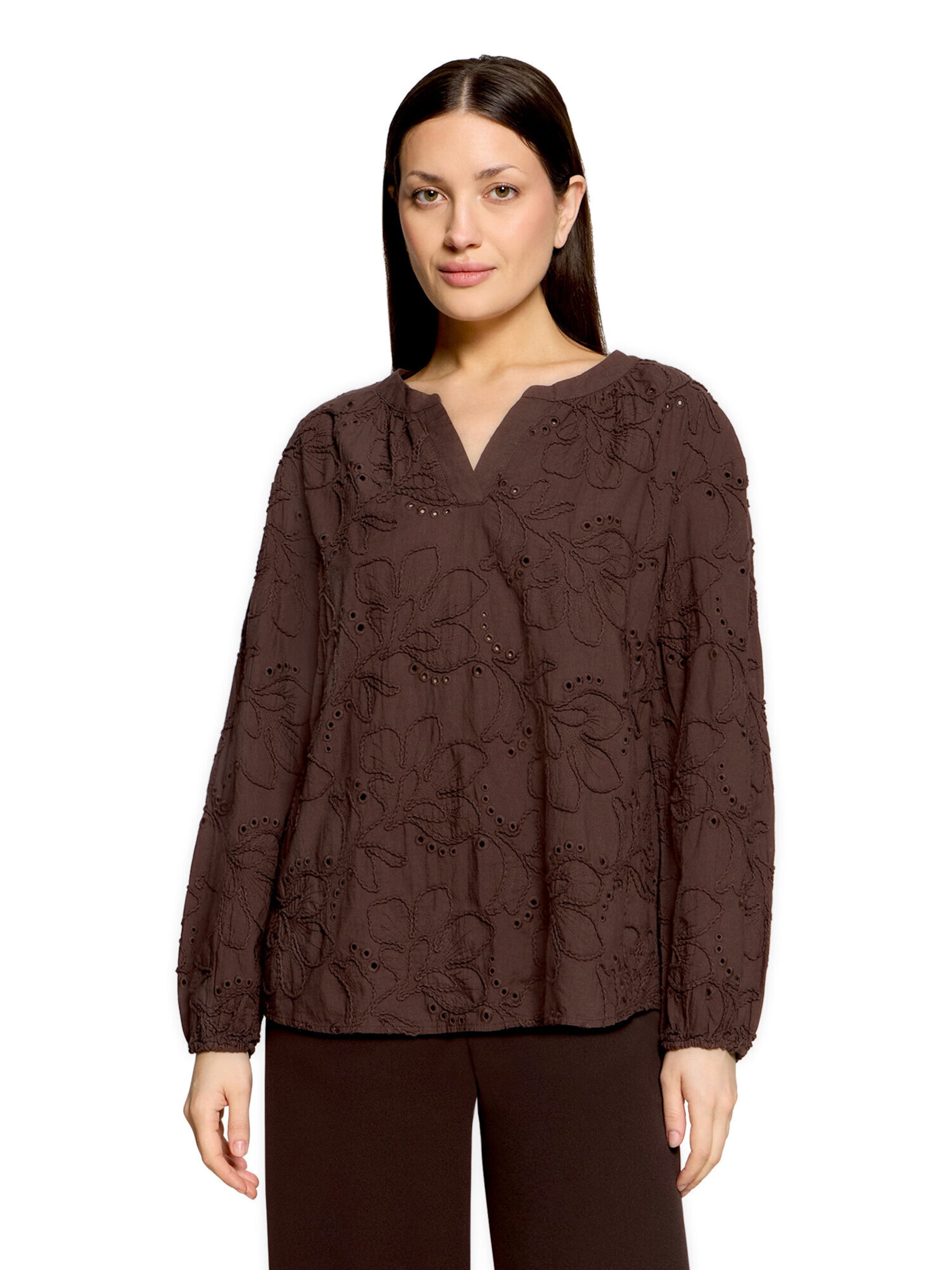 Camicia da donna di Betty Barclay in marrone: frontale