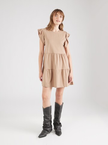 VILA Zomerjurk 'SUMMER' in Beige: voorkant