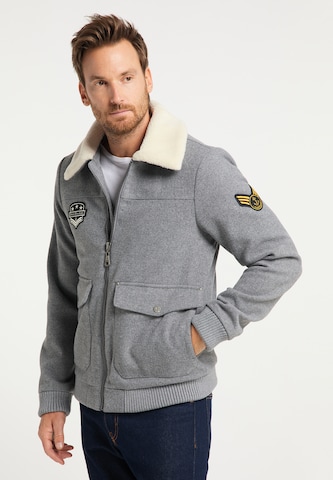 DreiMaster Maritim Between-season jacket in Grey: front