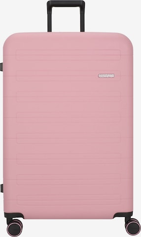 American Tourister Trolley 'Novastream' in Roze: voorkant