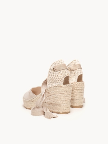 Sandalo 'Alpargata Cuña 8 cm' di Alhamas in grigio