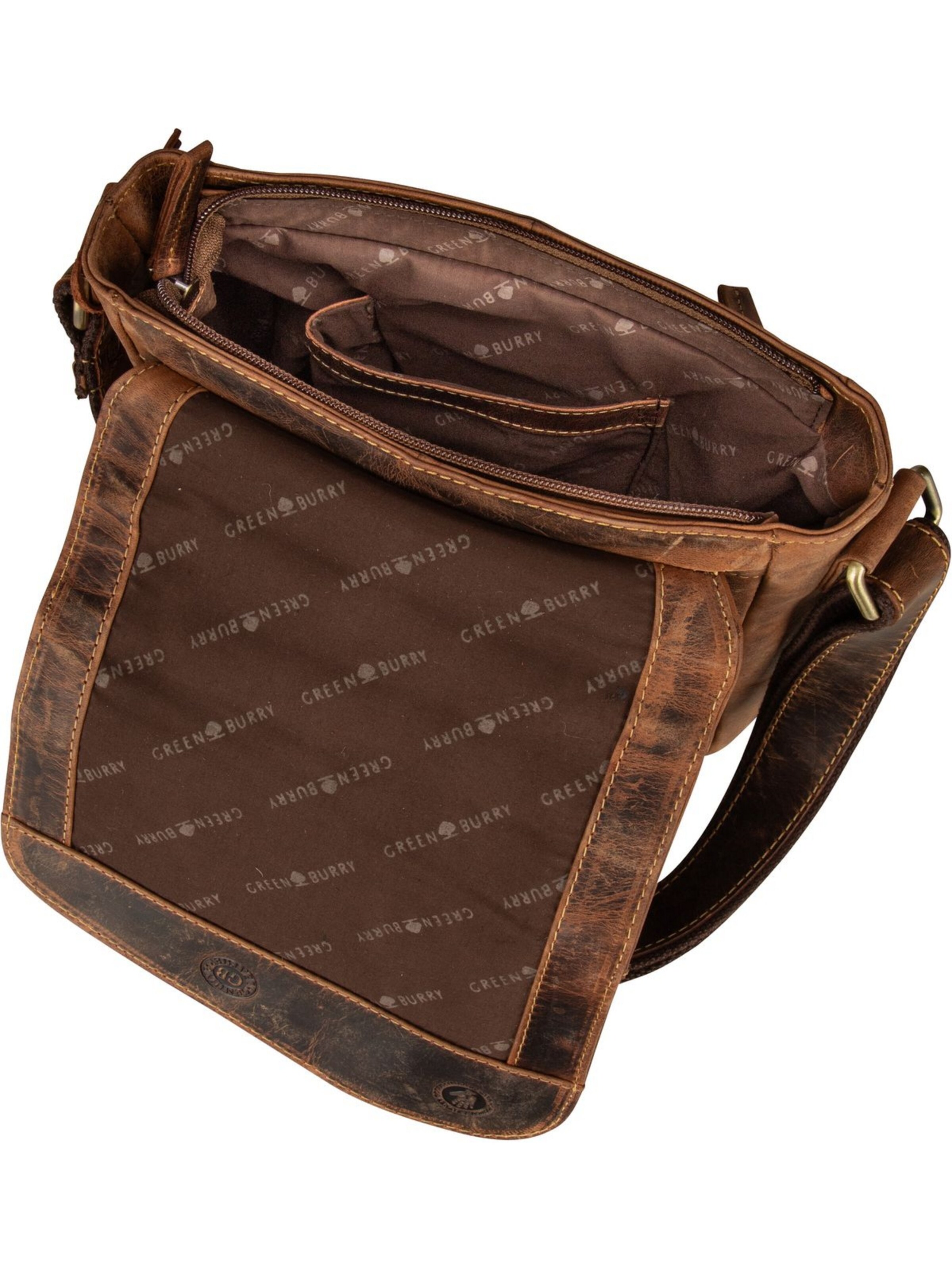 GREENBURRY Schoudertas '1540' in Bruin