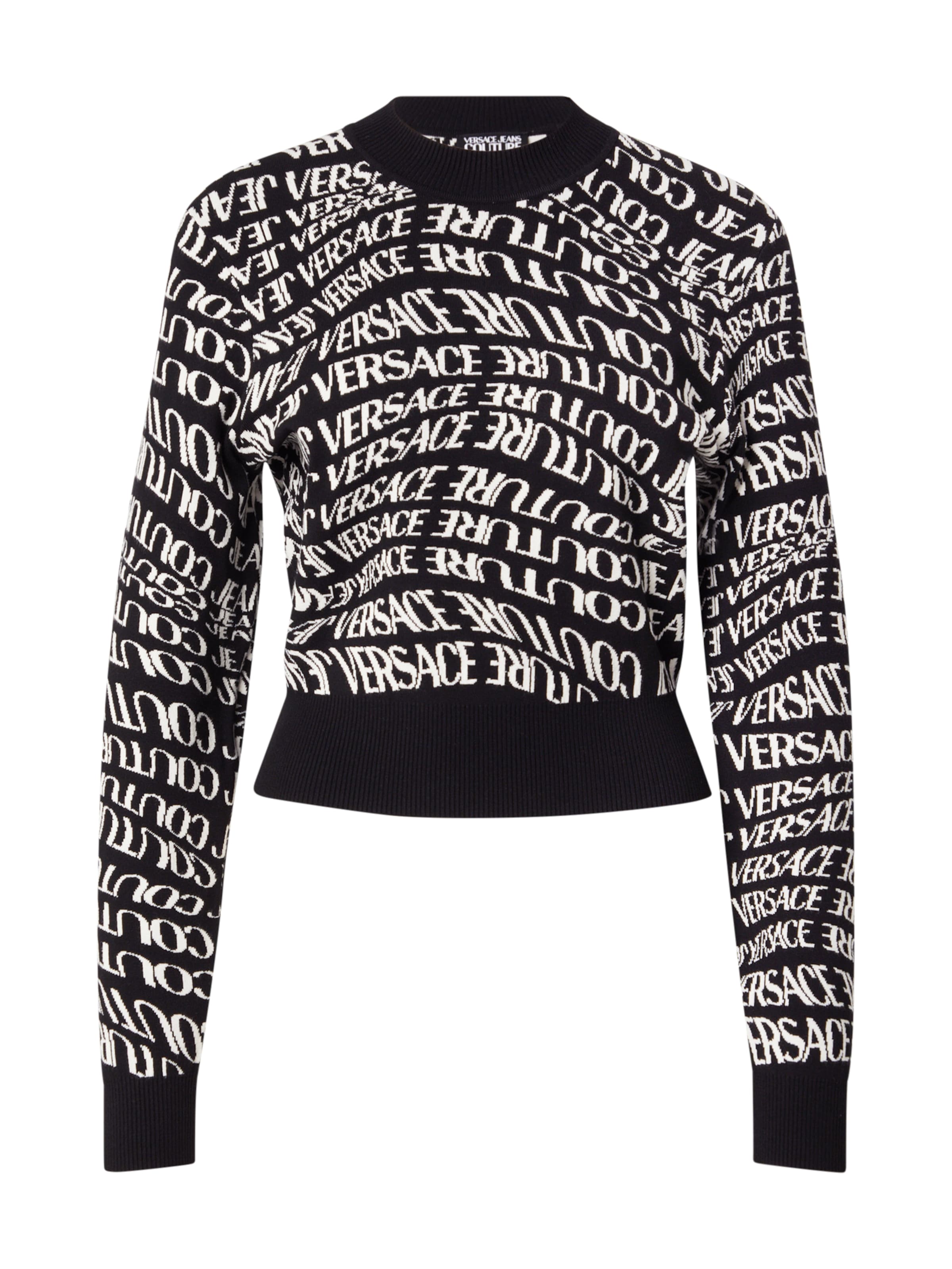 Pull-over Versace Jeans Couture en noir : devant