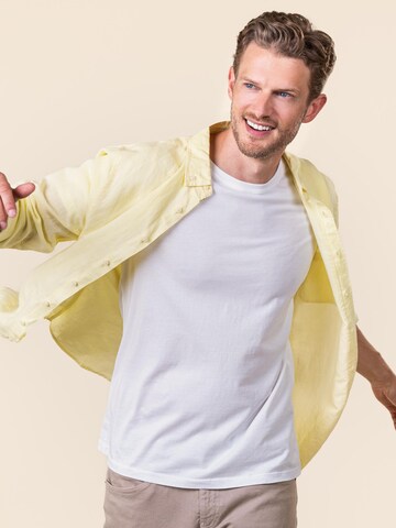 Living Crafts Comfort fit Button Up Shirt 'ROB' in Yellow