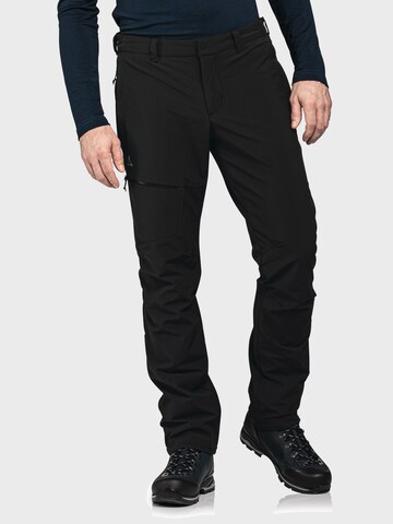 Schöffel Regular Outdoor Pants 'Koper1' in Black: front