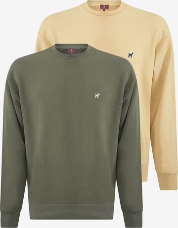 Sweat-shirt Williot en jaune : devant