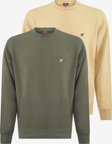 Sweat-shirt Williot en jaune : devant