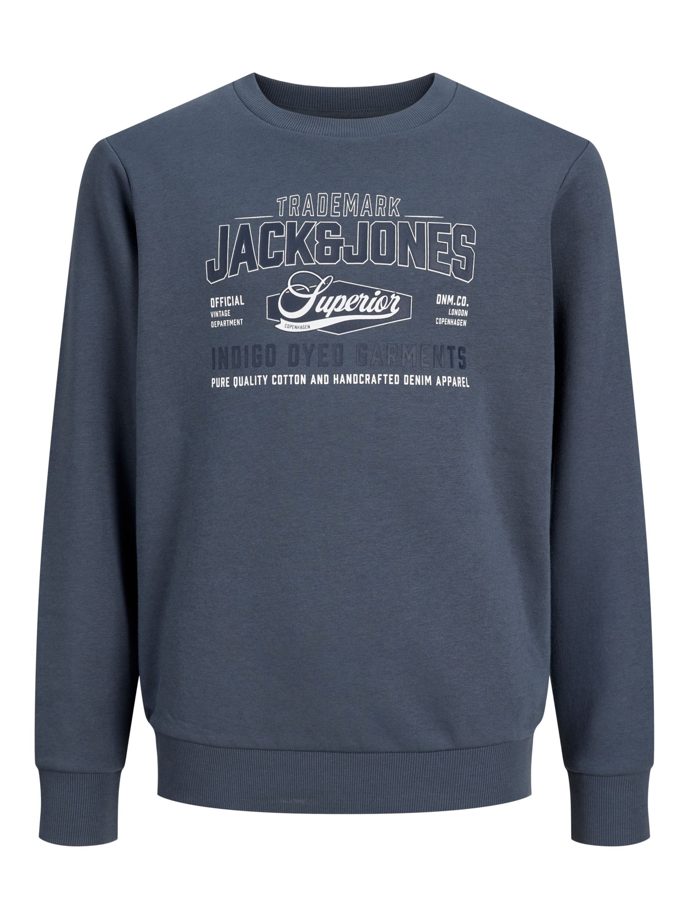 Bluză de molton de la Jack & Jones Junior pe gri: față