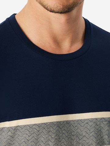 SCHIESSER Pyjama lang 'Casual Nightwear' in Blauw