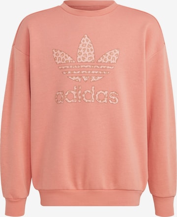 ADIDAS ORIGINALS Bluza 'Animal Graphic Print Bf' w kolorze czerwony: przód