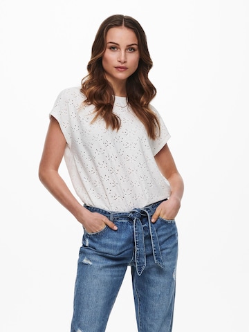 ONLY - Camiseta 'Milla' en blanco: frente