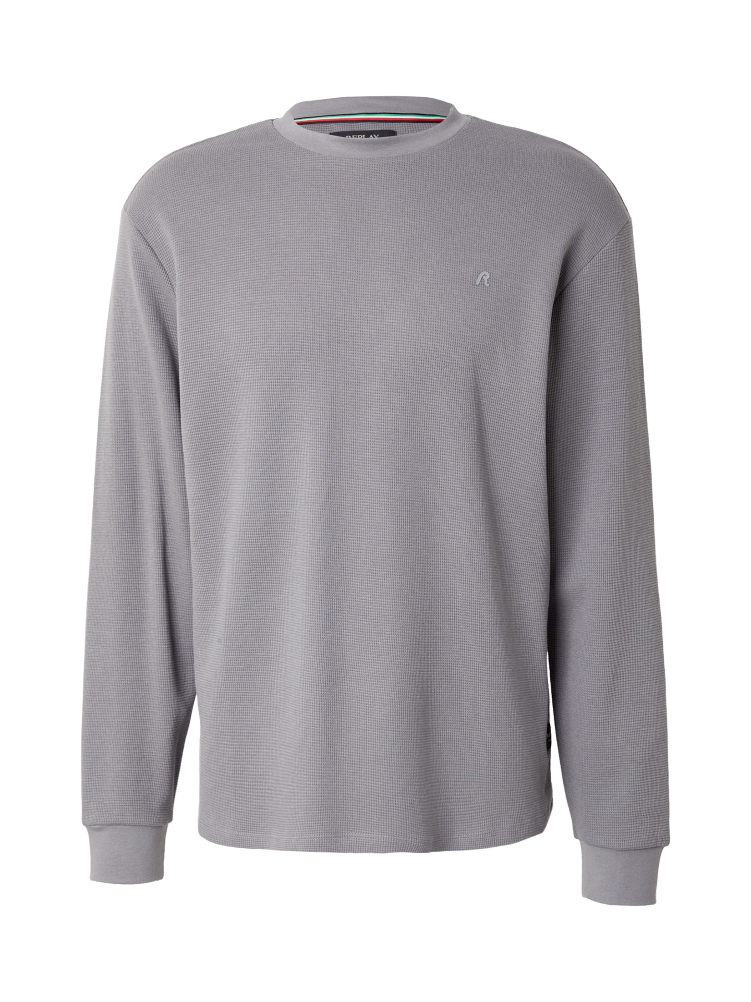 REPLAY Μπλουζάκι σε γκρι: μπροστά