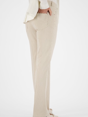 Gardeur Slim fit Trousers 'ZURI126' in Beige