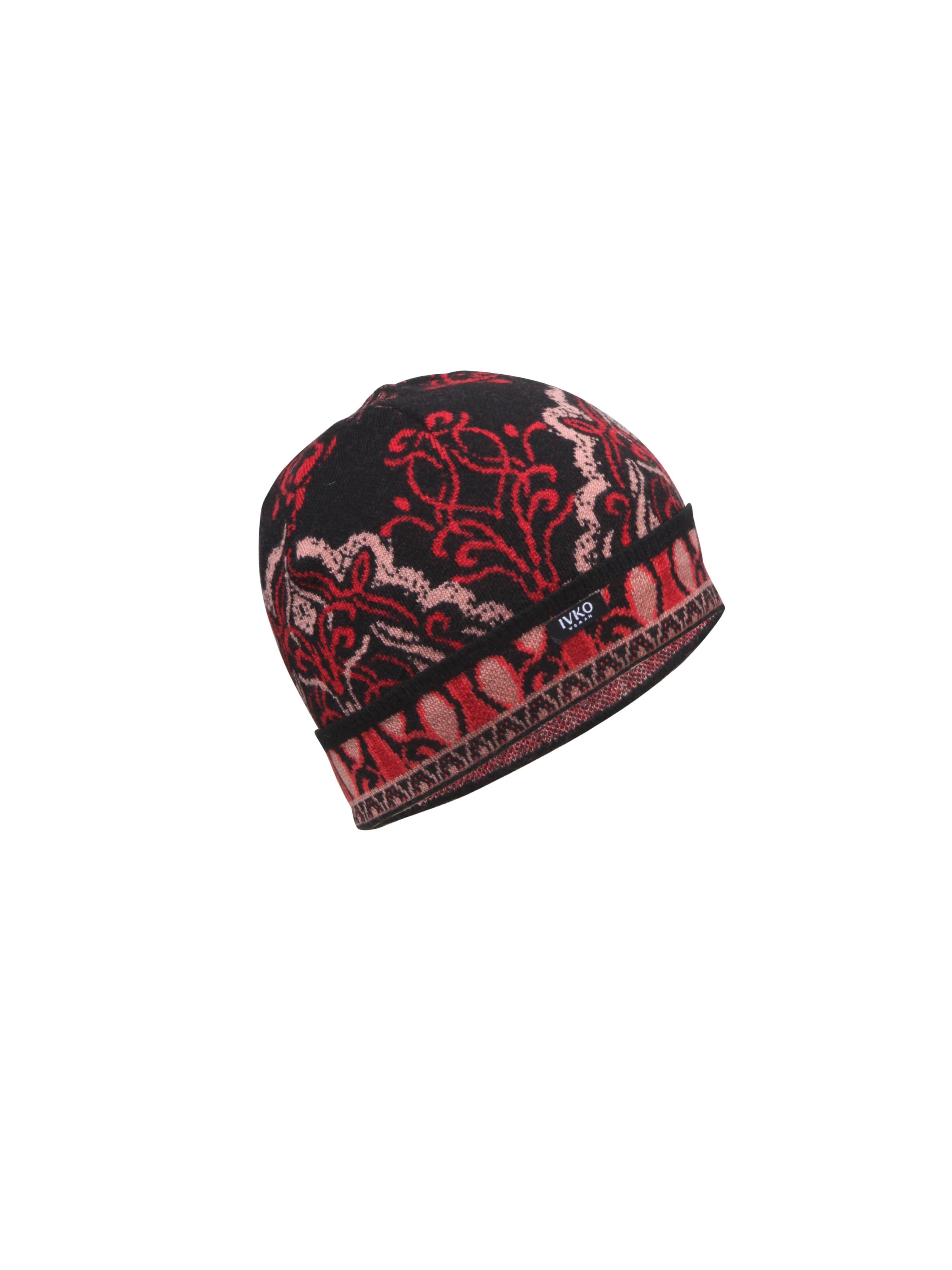 IVKO Mütze 'Ornament'‌ in Braun: Vorderseite