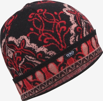 IVKO Mütze 'Ornament' in Braun: Vorderseite