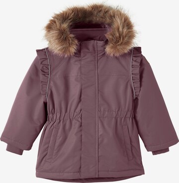 NAME IT Winter Jacket 'Snow' in Purple: front