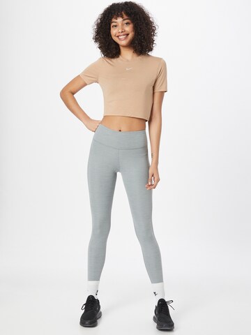 NIKE Skinny Sportovní kalhoty – šedá