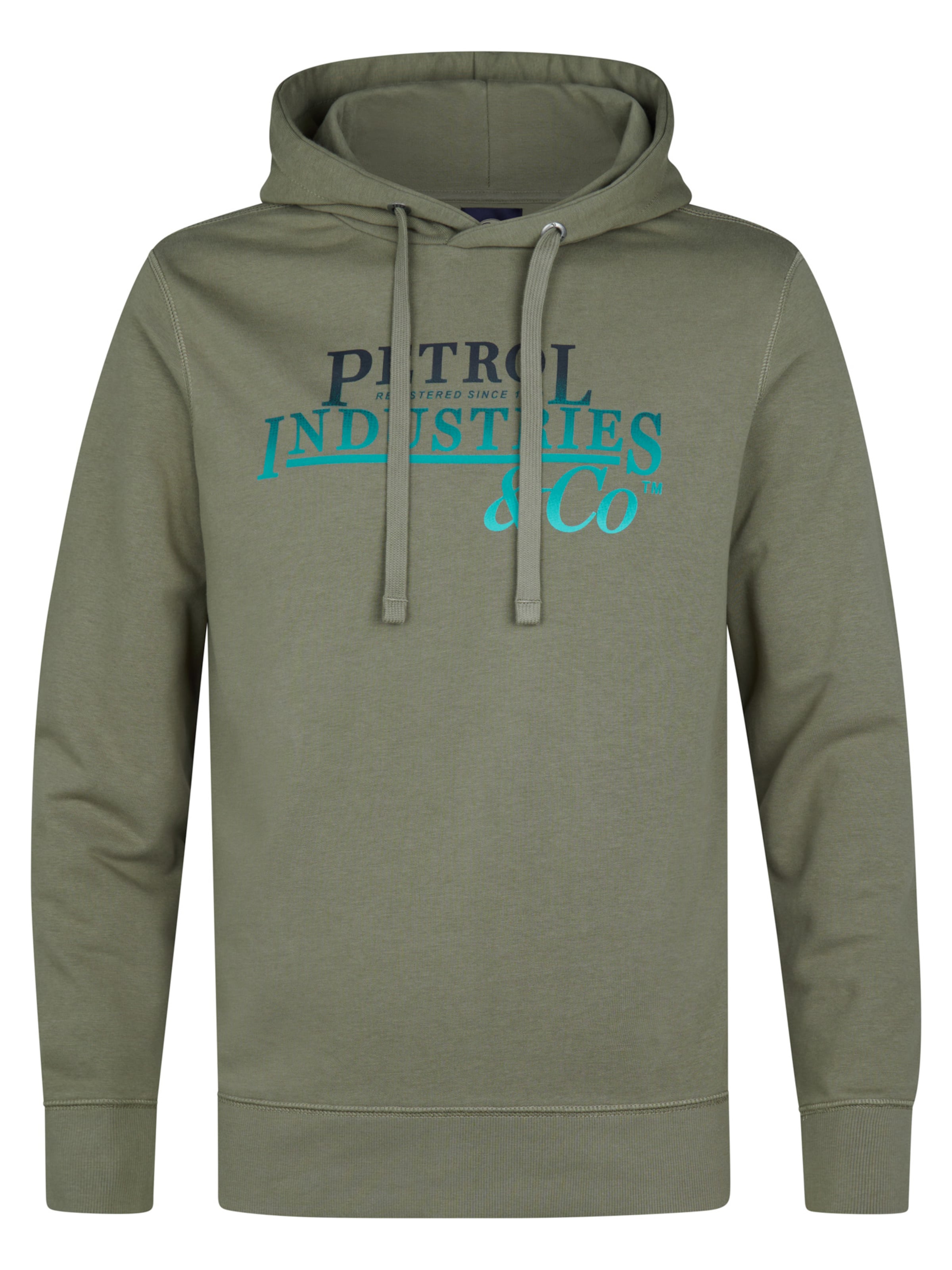Petrol Industries Sweatshirt 'Superior' in Green: front