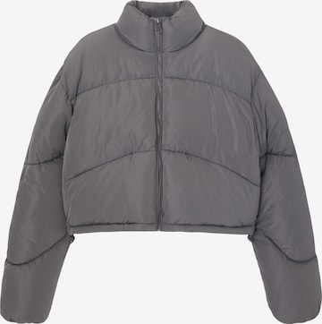 Pull&Bear Prehodna jakna | siva barva: sprednja stran