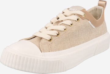 Baskets basses BULLBOXER en beige : devant