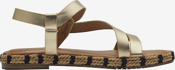 Sandales à lanières TAMARIS en or