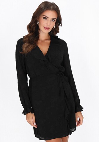 Robe de cocktail faina en noir : devant