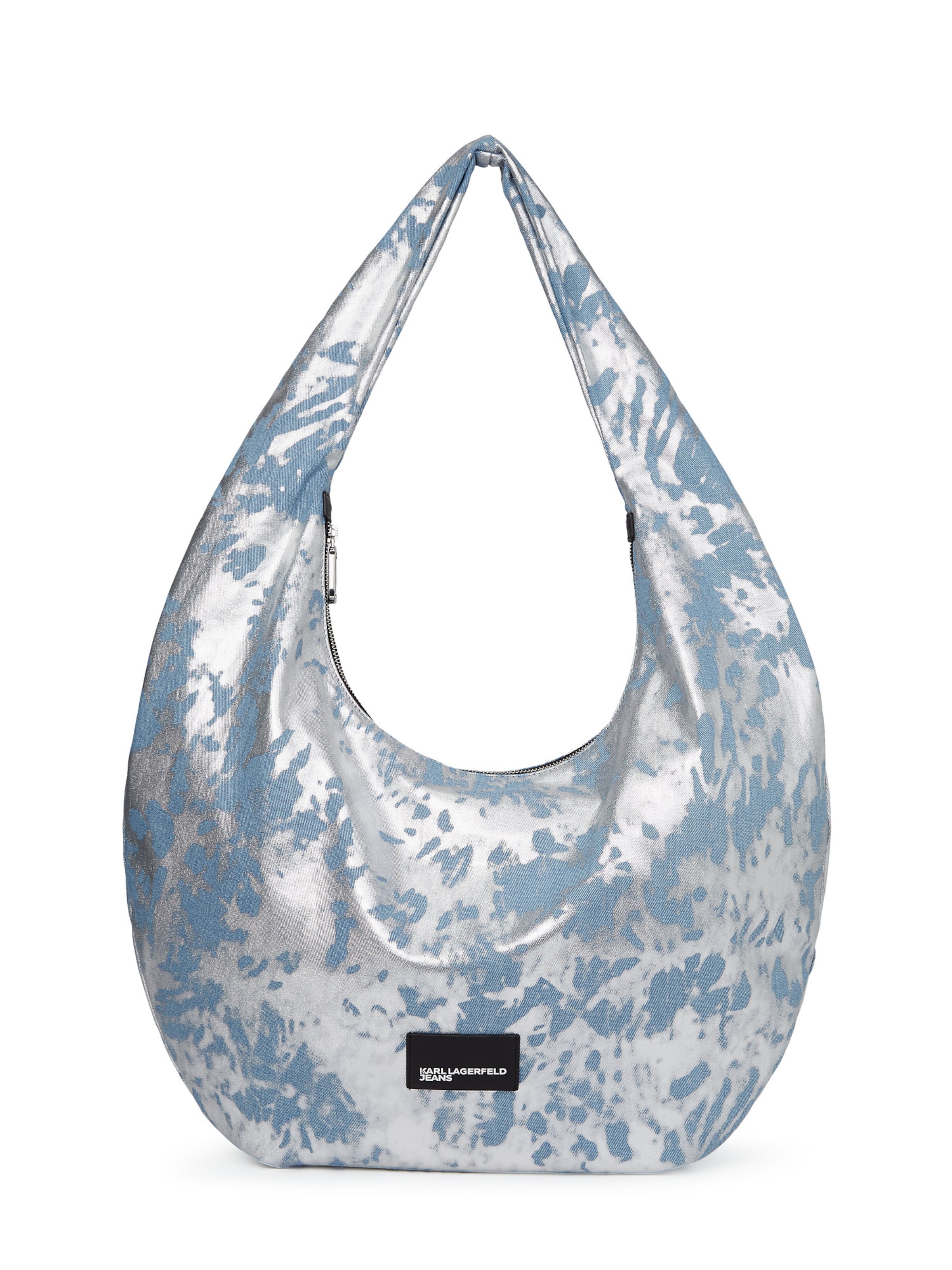 Borsa a spalla di KARL LAGERFELD JEANS in argento: frontale