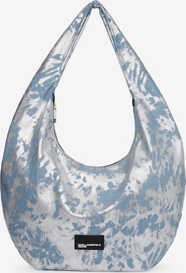 KARL LAGERFELD JEANS Torba za na rame u plavi traper / srebro, Pregled proizvoda