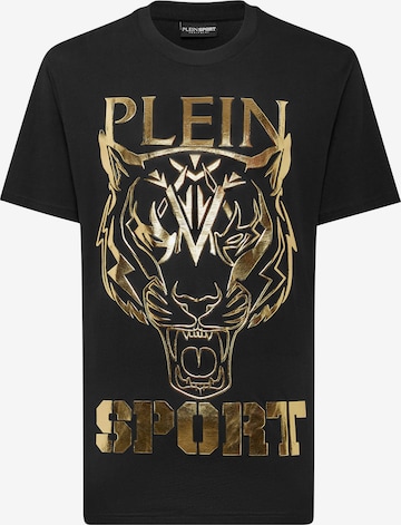 Maglietta 'Tiger' di Plein Sport in nero: frontale