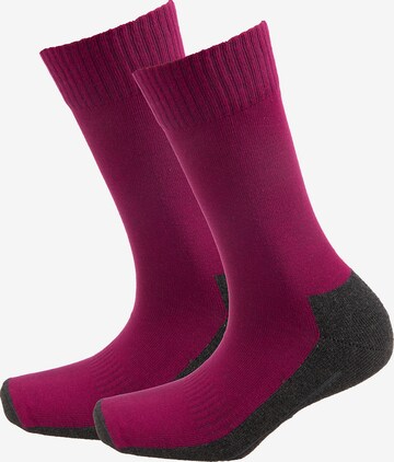 camano Athletic Socks in Red: front