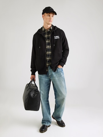 Karl Lagerfeld Jopa na zadrgo | črna barva