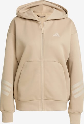 Giacca di felpa sportiva 'Future Icons' di ADIDAS SPORTSWEAR in beige: frontale