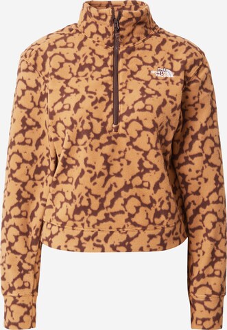 THE NORTH FACE Athletic fleece jacket '100 Glacier' in Orange: front