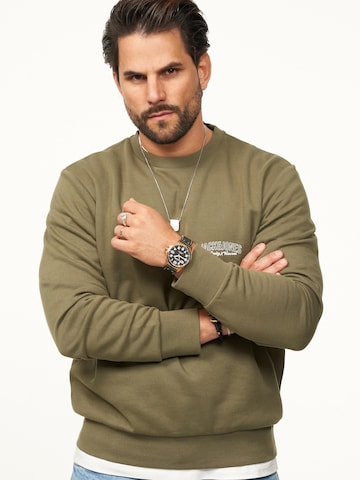 JACK JONES Sweatshirt 'JJINFINITY'‌‌‌‌ in Grün