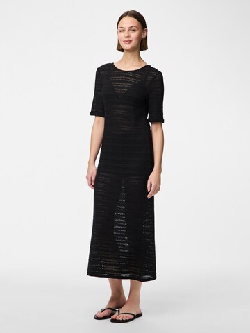 PIECES Knit dress 'PCAgda' in Black: front