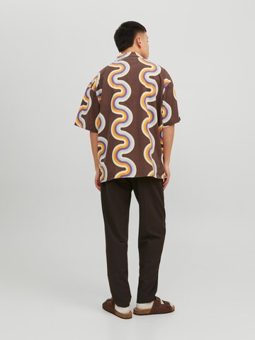 JACK & JONES Comfort Fit Skjorte 'Belize' i brun