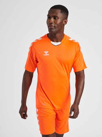 T-Shirt fonctionnel Hummel en orange : devant