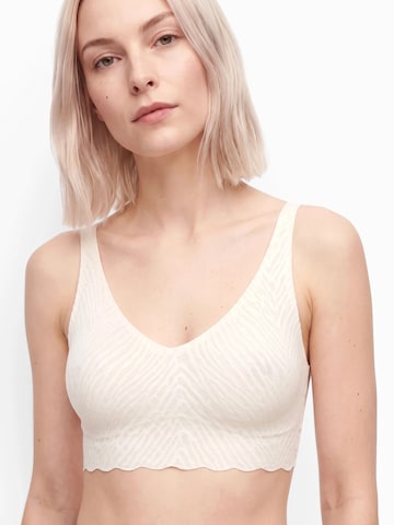 Bustier Soutien-gorge 'ZERO Feel Bliss' SLOGGI en blanc