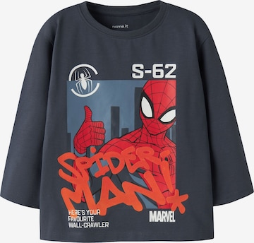 Maglietta 'NMMALDER SPIDER' di NAME IT in blu: frontale