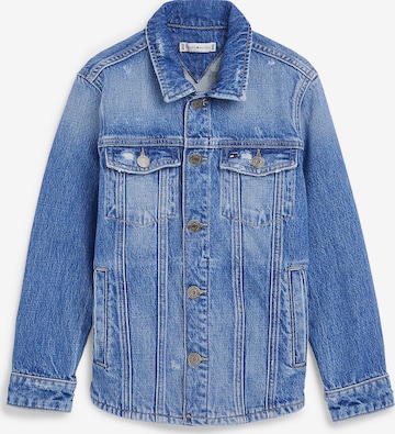 TOMMY HILFIGER Between-Season Jacket 'Distressed' in Blue: front