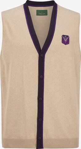 Charles Colby Gebreid vest 'Duke Pettiford' in Beige: voorkant