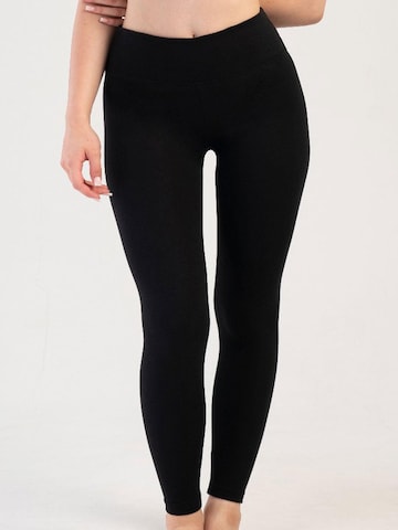 C&City Skinny Legíny – černá: přední strana