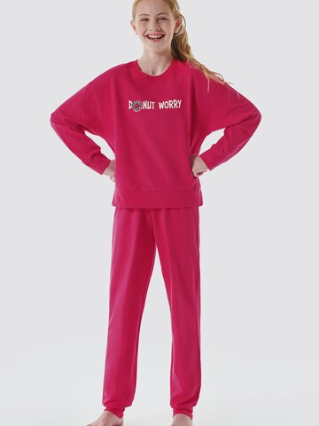 SCHIESSER Nachtkledij ' Teens Nightwear ' in Roze: voorkant