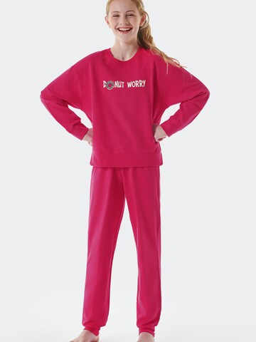 SCHIESSER - Pijama ' Teens Nightwear ' en rosa: frente